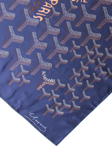 goyard inspired scarf|goyard silk scarf.